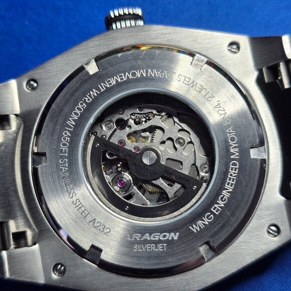 Aragon Silver Jet Watch - Picture 5 of 6